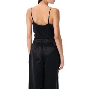 REMAIN Women's Satin Camisole Top Women BLACK T-Shirts & Tops